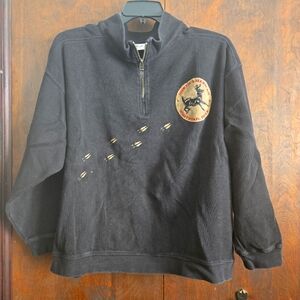 Outdoor Gear Whitetail Deer Quarter Zip Pullover, XXL (PTP=25 5")